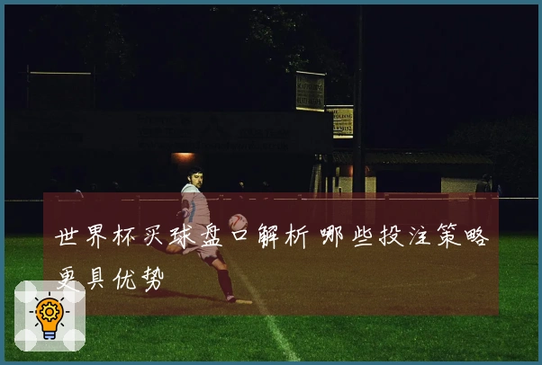 世界杯买球盘口解析 哪些投注策略更具优势